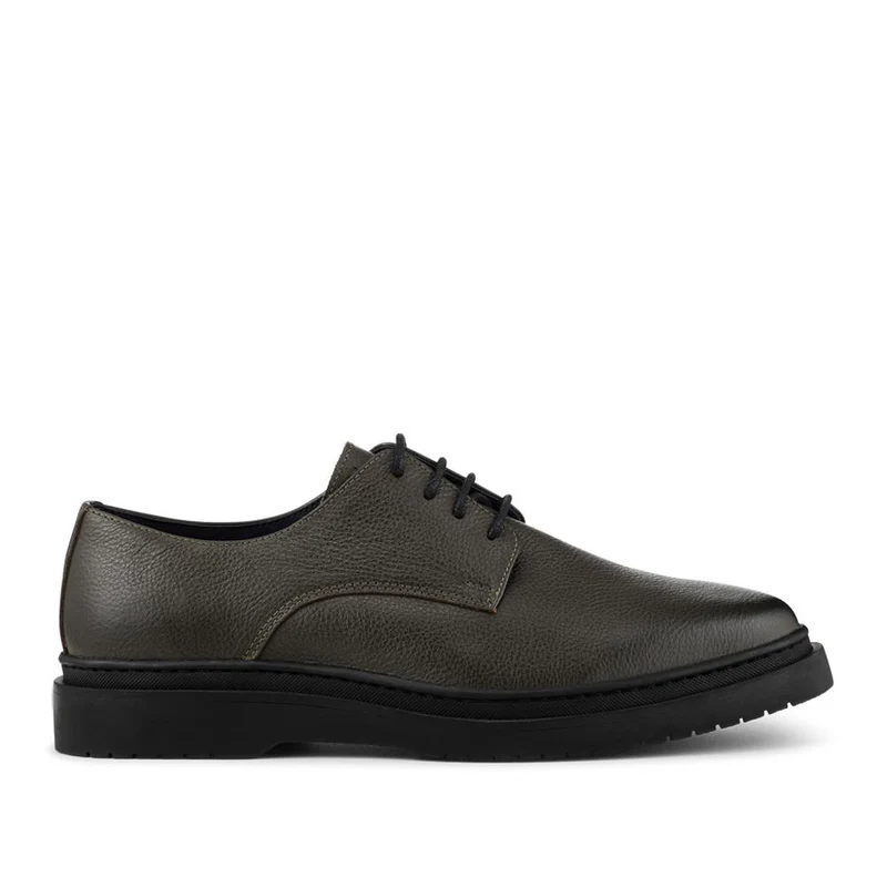 Jameson All-Leather Smart Lace Up Shoes - JAMESON / 328 304 - Khaki Grain