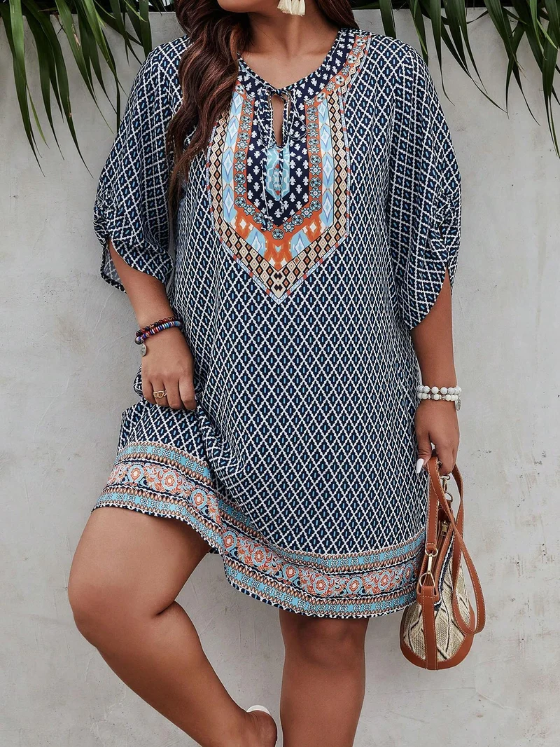 Weinlese | inspiriertes Kleid mit Zufallsmuster