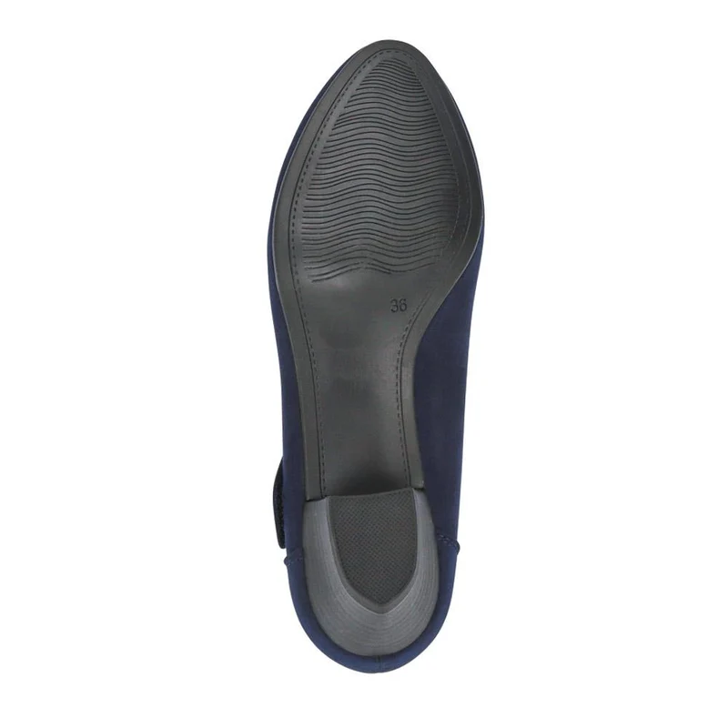 Wide fit Cone Heeled Mary Janes - PLAN40030 / 326 845 - Navy
