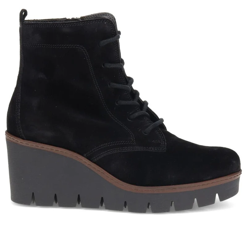 Ulrika Wedge Ankle Boots - GAB34535 / 322 106 - Black Suede