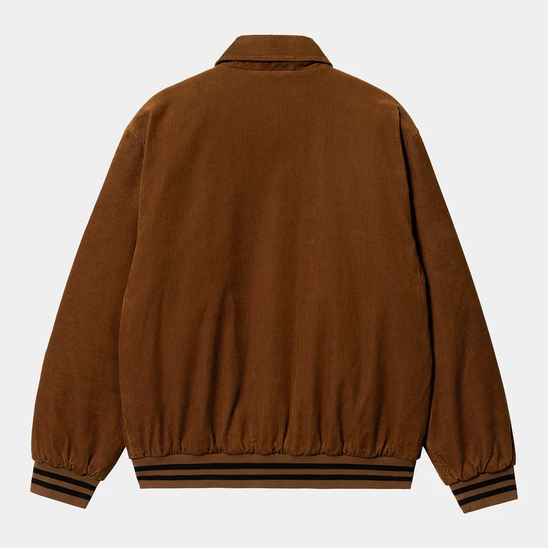 Carhartt WIP Herren Rugged Letterman-Jacke - Dunkel Hamilton Braun / Schwarz