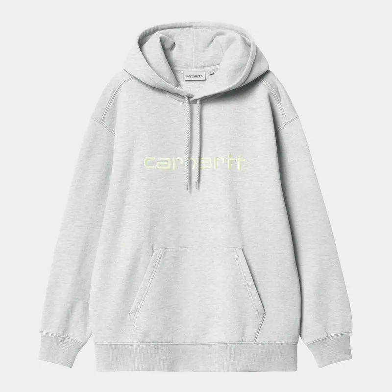 Carhartt WIP Frauen Carhartt Sweat Hoodie | Ash Heather / Air Green