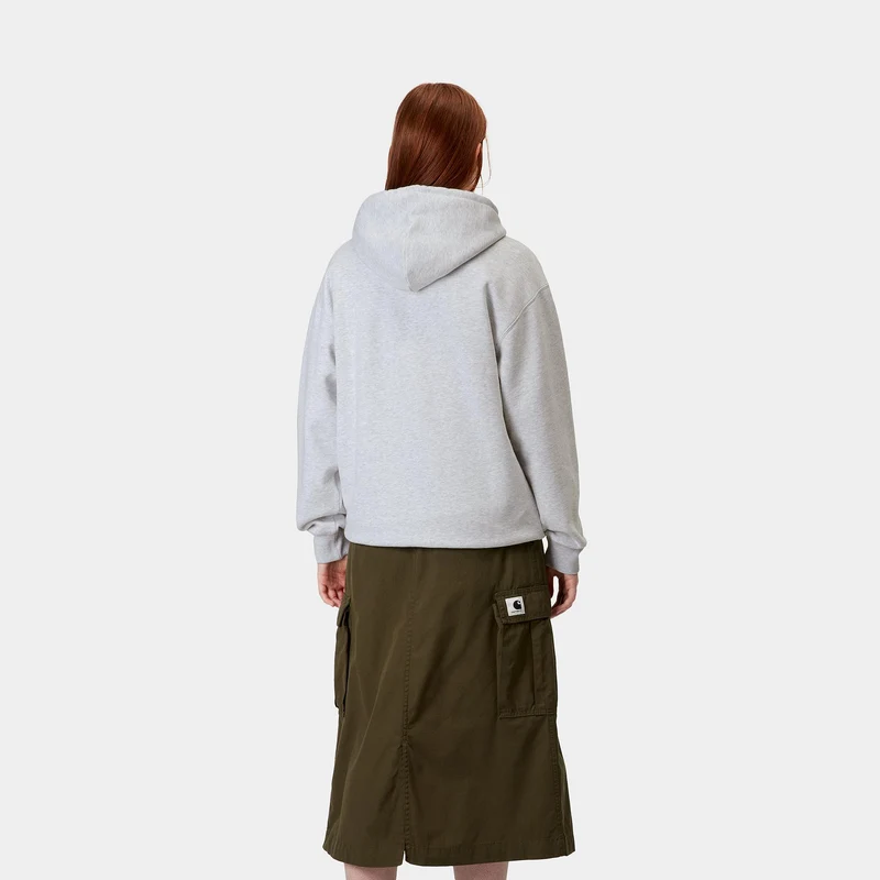 Carhartt WIP Frauen Carhartt Sweat Hoodie | Ash Heather / Air Green