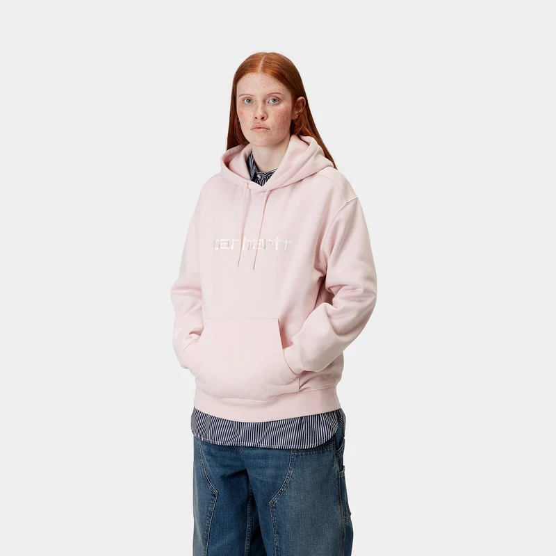 Carhartt WIP Frauen Carhartt Sweat Hoodie | Air Pink / Wachs