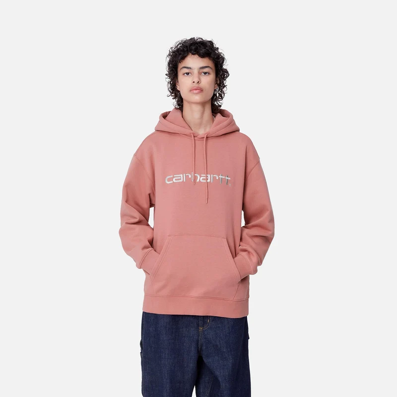 Carhartt WIP Frauen Carhartt Sweat Hoodie | Altrosa / Mondstrahl