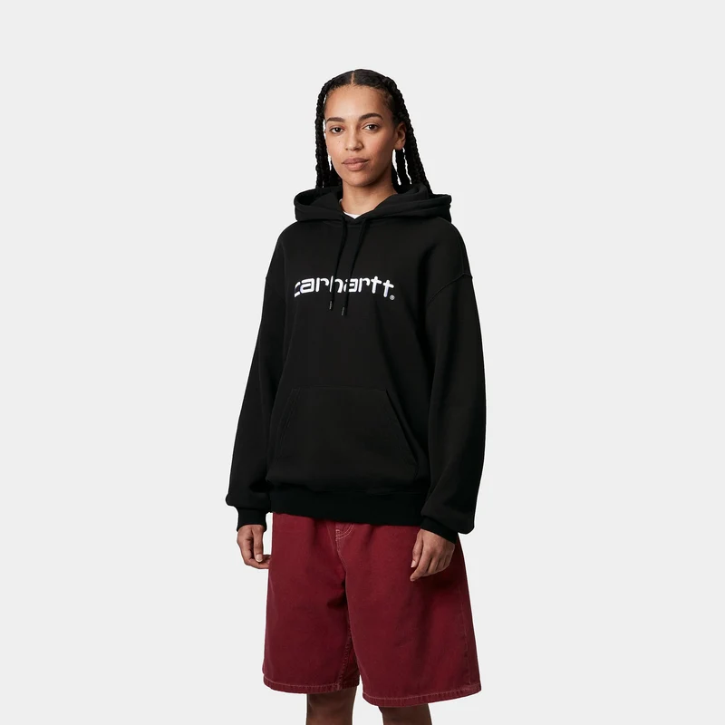Carhartt WIP Frauen Carhartt Sweat Hoodie | Schwarz / Weiß