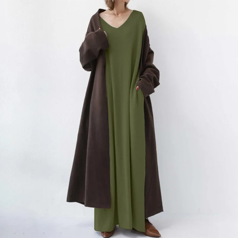 Kelly | Langes Kleid in Übergröße für Frauen