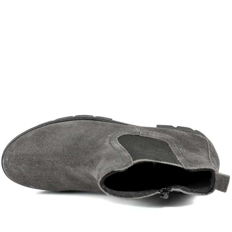 Bodo Chunky Chelsea Boots - GAB36506 / 322 689 - Grey Suede