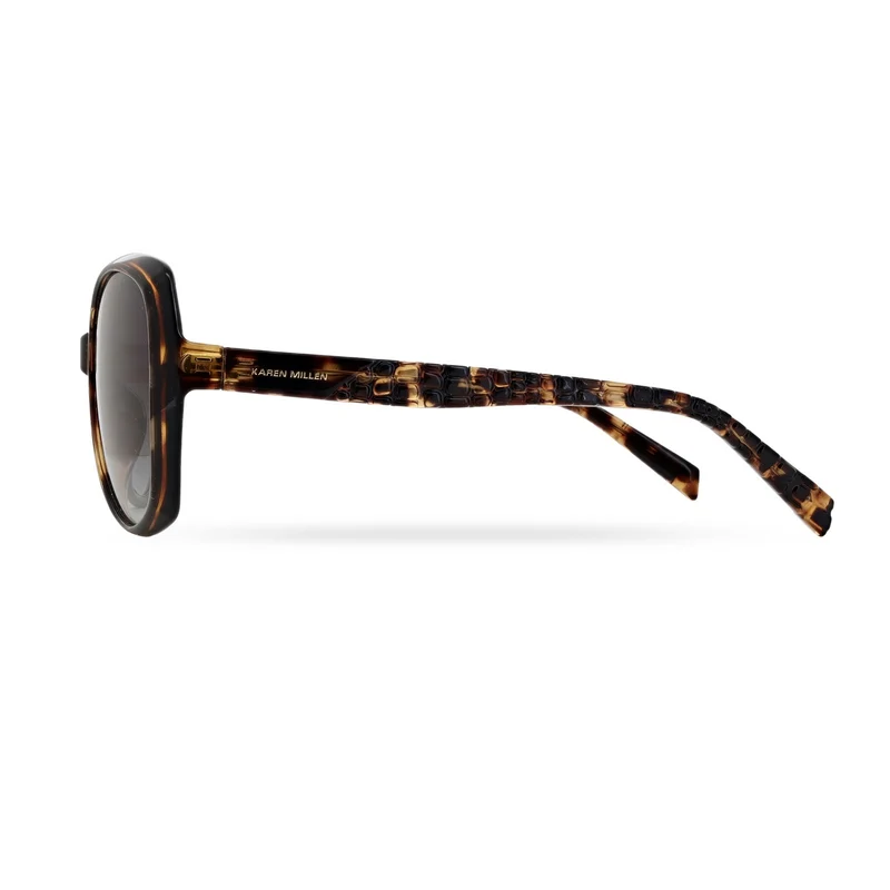 Karen Millen KM5055 Sonnenbrille | Kristall-Champagner