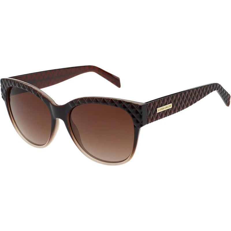 Karen Millen KM5058 Sonnenbrille | Braun abgestuft