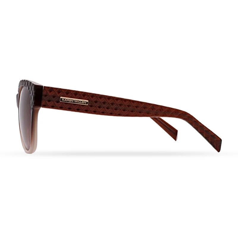 Karen Millen KM5058 Sonnenbrille | Braun abgestuft