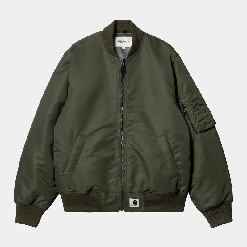 Carhartt WIP Olten Bomberjacke für Damen - Pflanzengrün / Rauchgrün