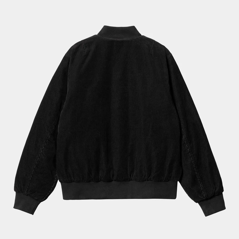 Carhartt WIP Damen Rugged Letterman Jacke - Schwarz / Wachs