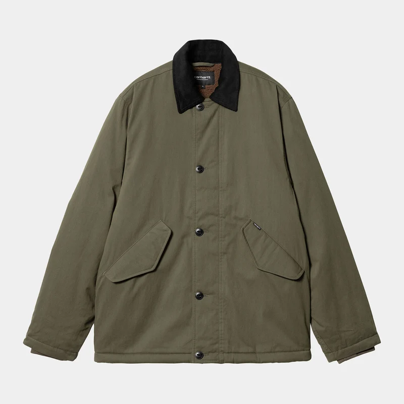 Carhartt WIP Herren Declan Jacke - Zypresse / Schwarz