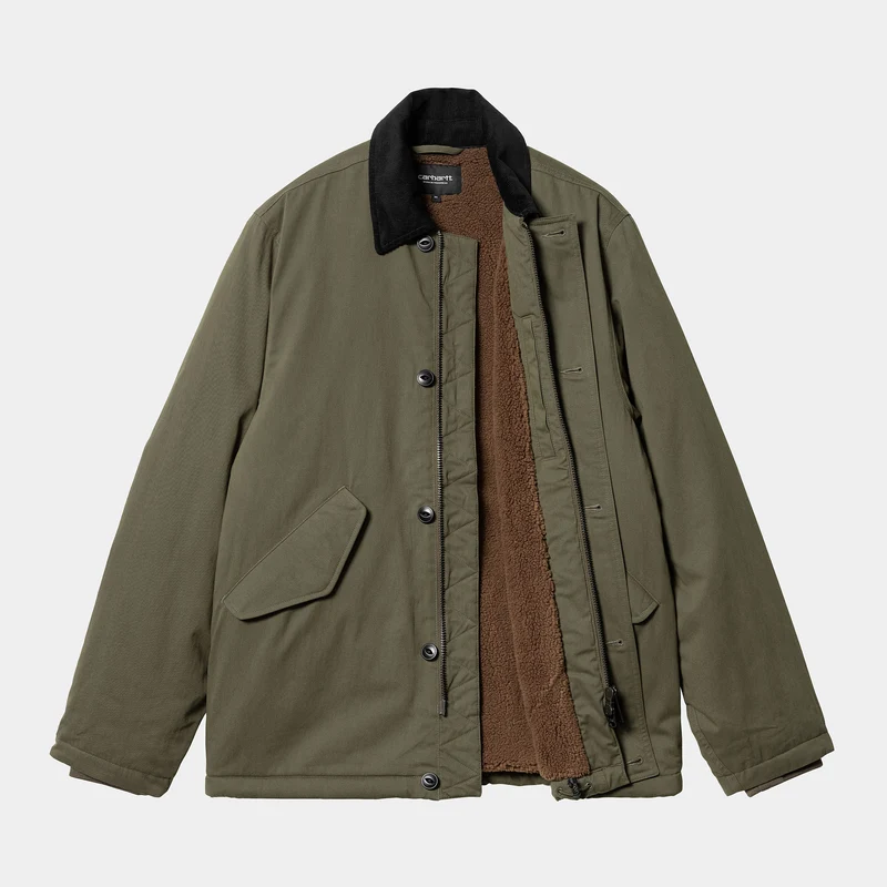 Carhartt WIP Herren Declan Jacke - Zypresse / Schwarz