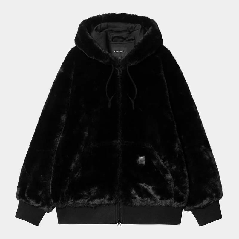 Carhartt WIP Damen Active Kunstpelzjacke | Schwarz