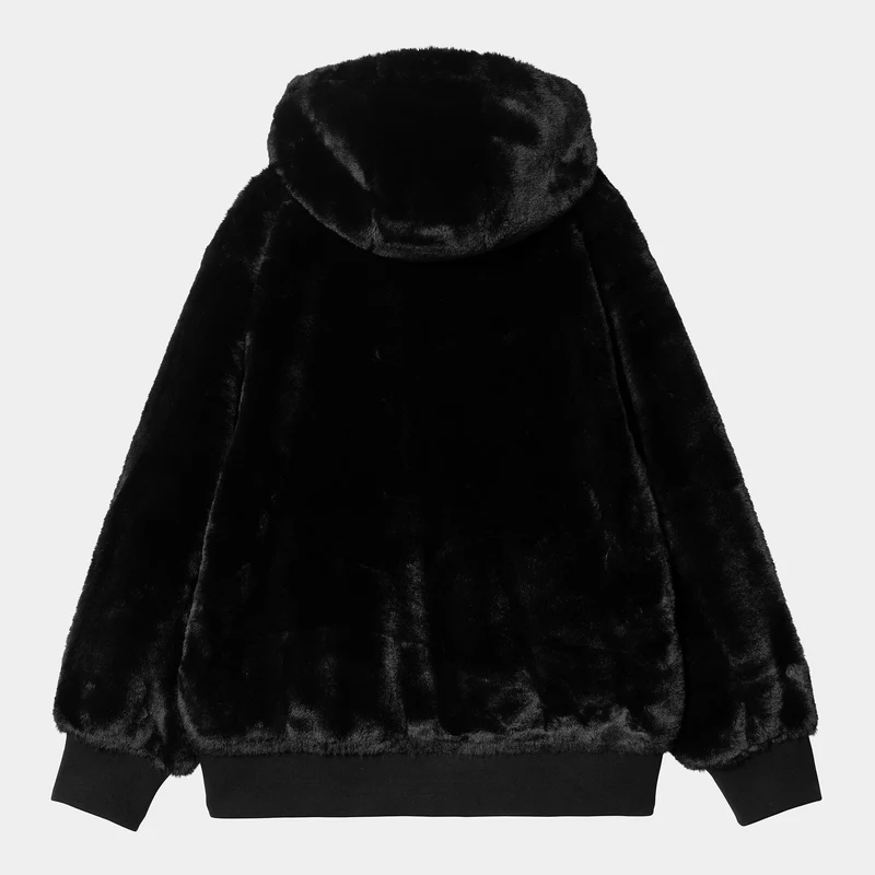 Carhartt WIP Damen Active Kunstpelzjacke | Schwarz