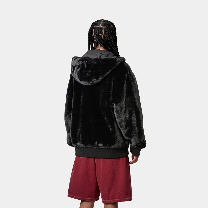 Carhartt WIP Damen Active Kunstpelzjacke | Schwarz