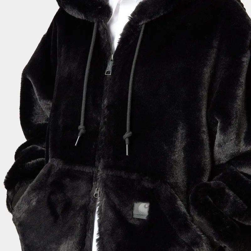 Carhartt WIP Damen Active Kunstpelzjacke | Schwarz