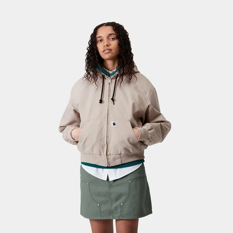 Carhartt WIP Frauen OG Active Dearborn Canvas-Jacke | Dunkelbeige