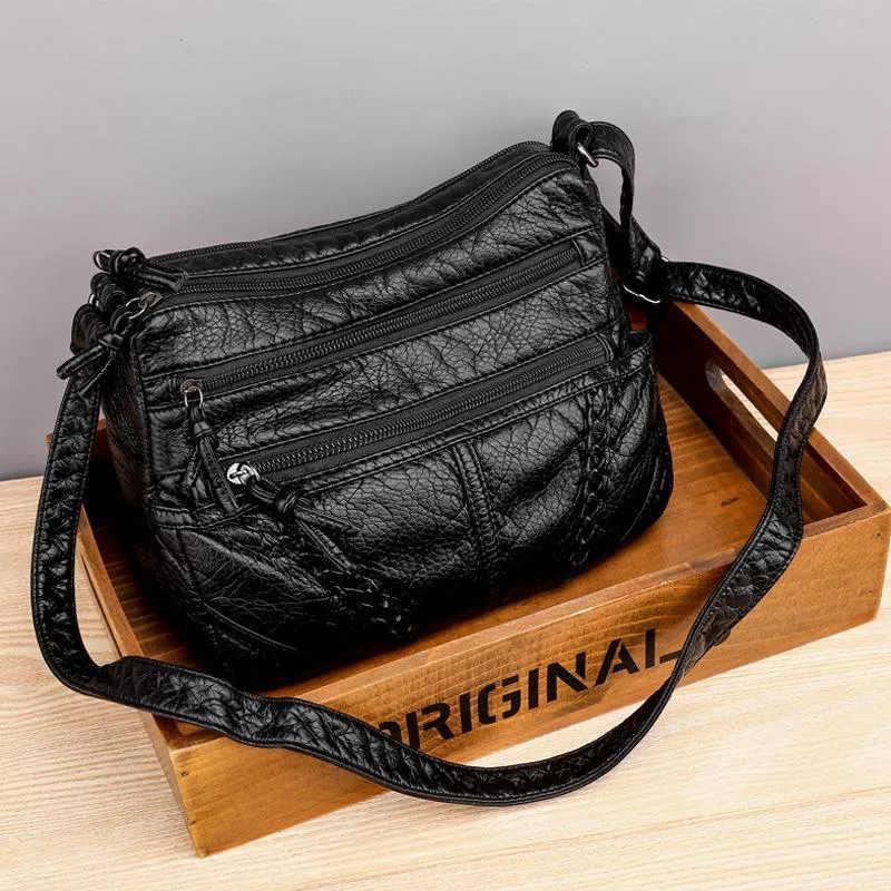 Orisas-Tasche aus Weichem Leder