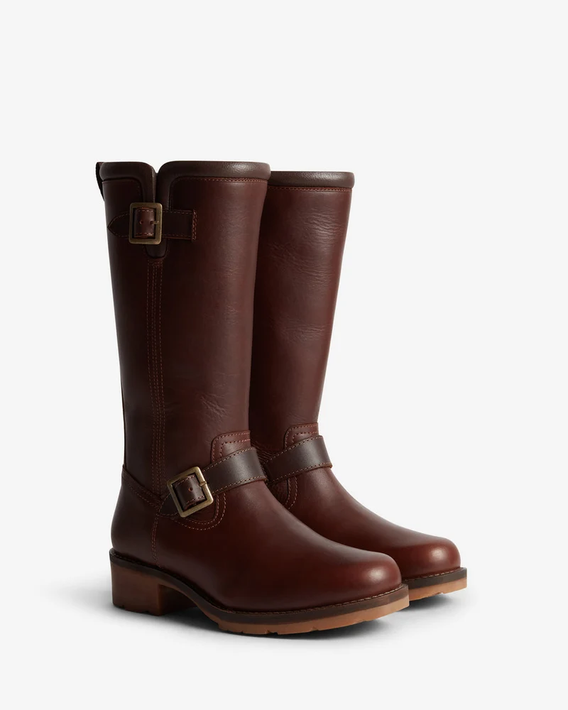 Hunter Damenstiefel Iona, hoch geschnitten | Schokoladenbraun