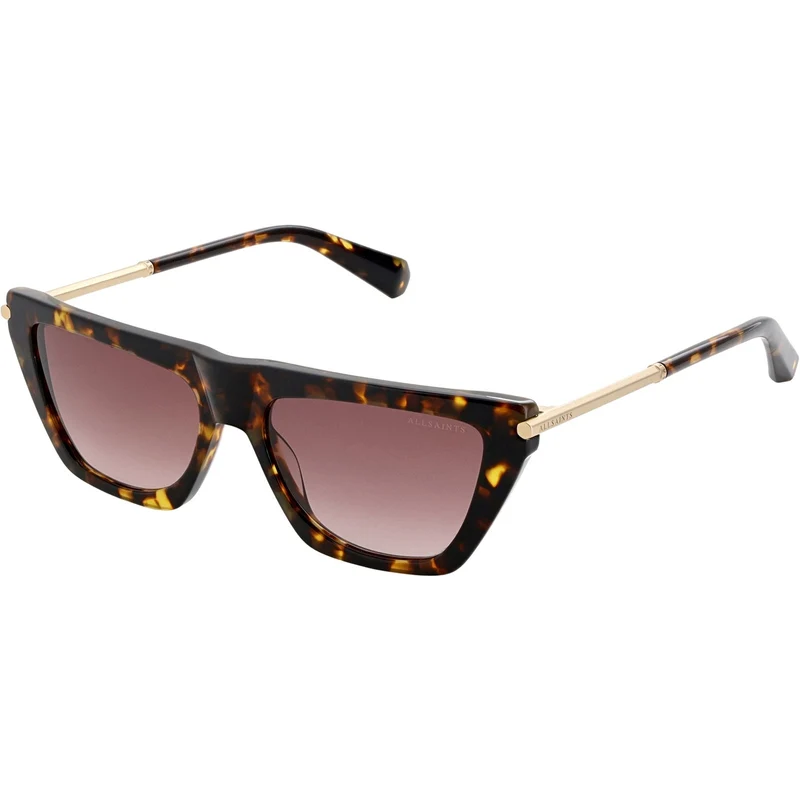 All Saints Minka Sonnenbrille | Dunkles klassisches Schildpatt