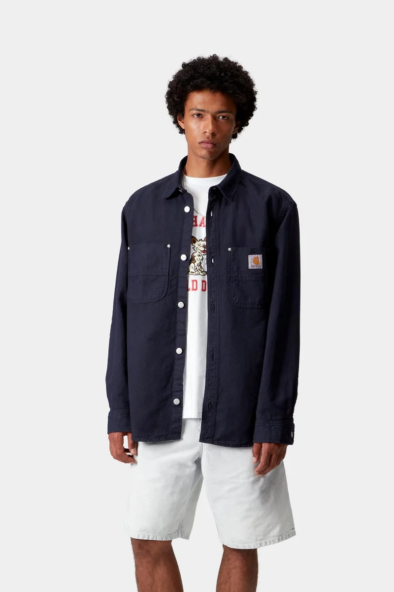 Carhartt WIP Herren Walter Hemdjacke | Dunkelblau