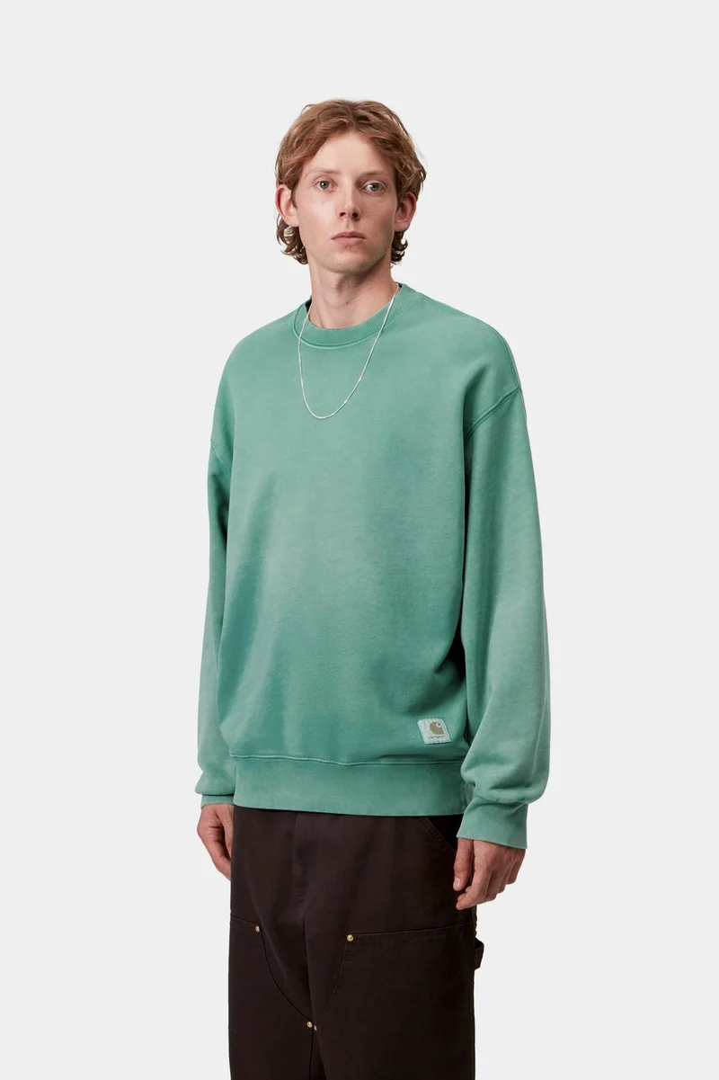 Carhartt WIP Herren Hudson Chalk Wash Sweat Top | Saguaro