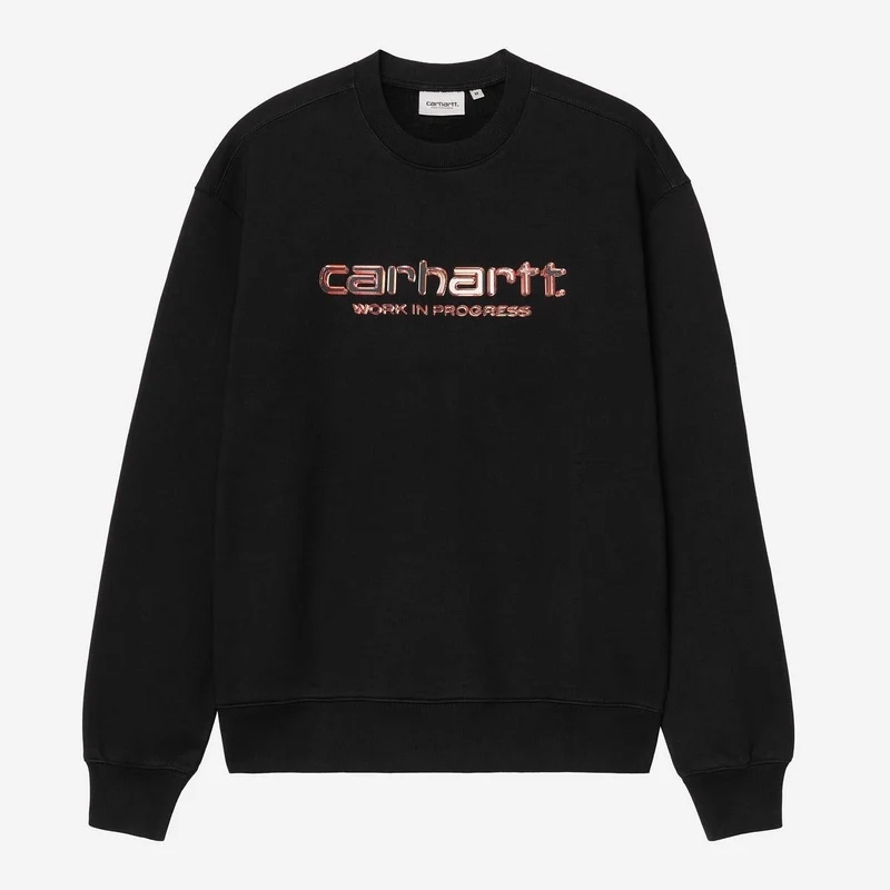 Carhartt WIP Herren Solar Chrome Sweatshirt | Schwarz