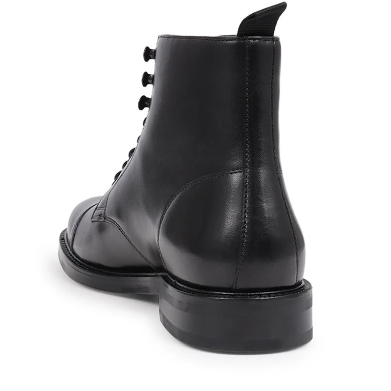 Finch Leather Lace-Up Boots - FINCH / 325 742 - Black