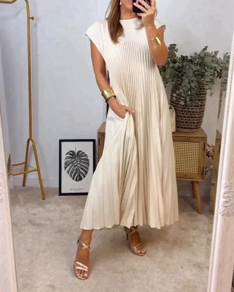 Sheria | Elegant Pleated Kleid