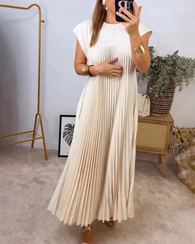 Sheria | Elegant Pleated Kleid