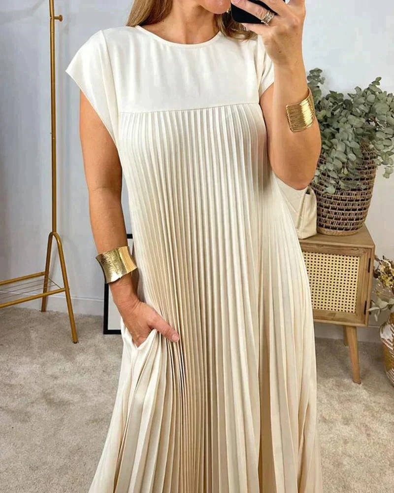 Sheria | Elegant Pleated Kleid
