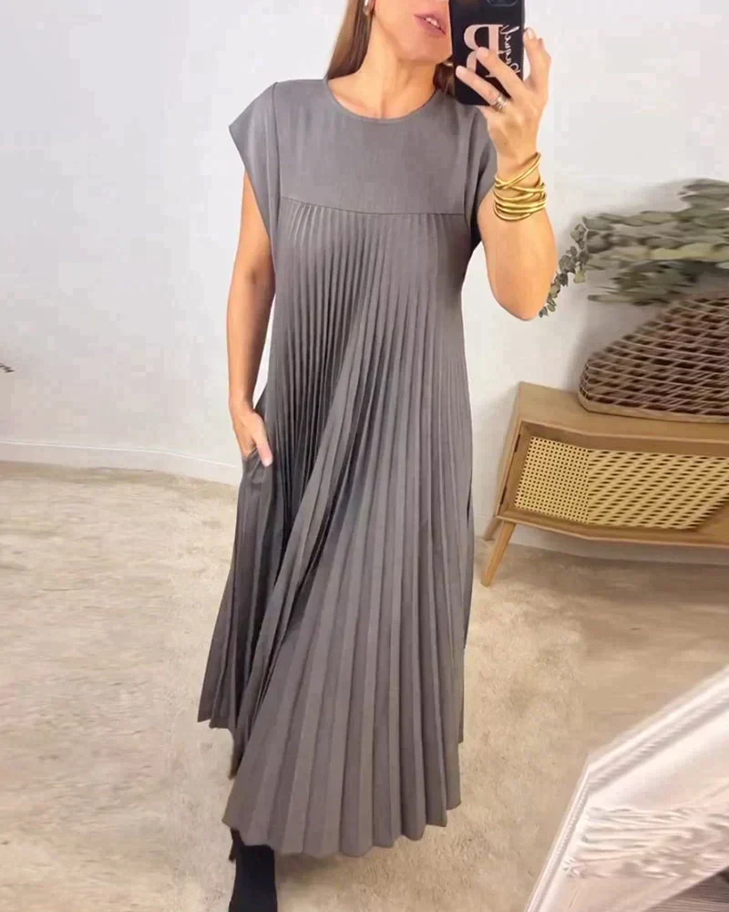 Sheria | Elegant Pleated Kleid