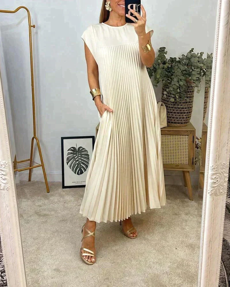 Sheria | Elegant Pleated Kleid