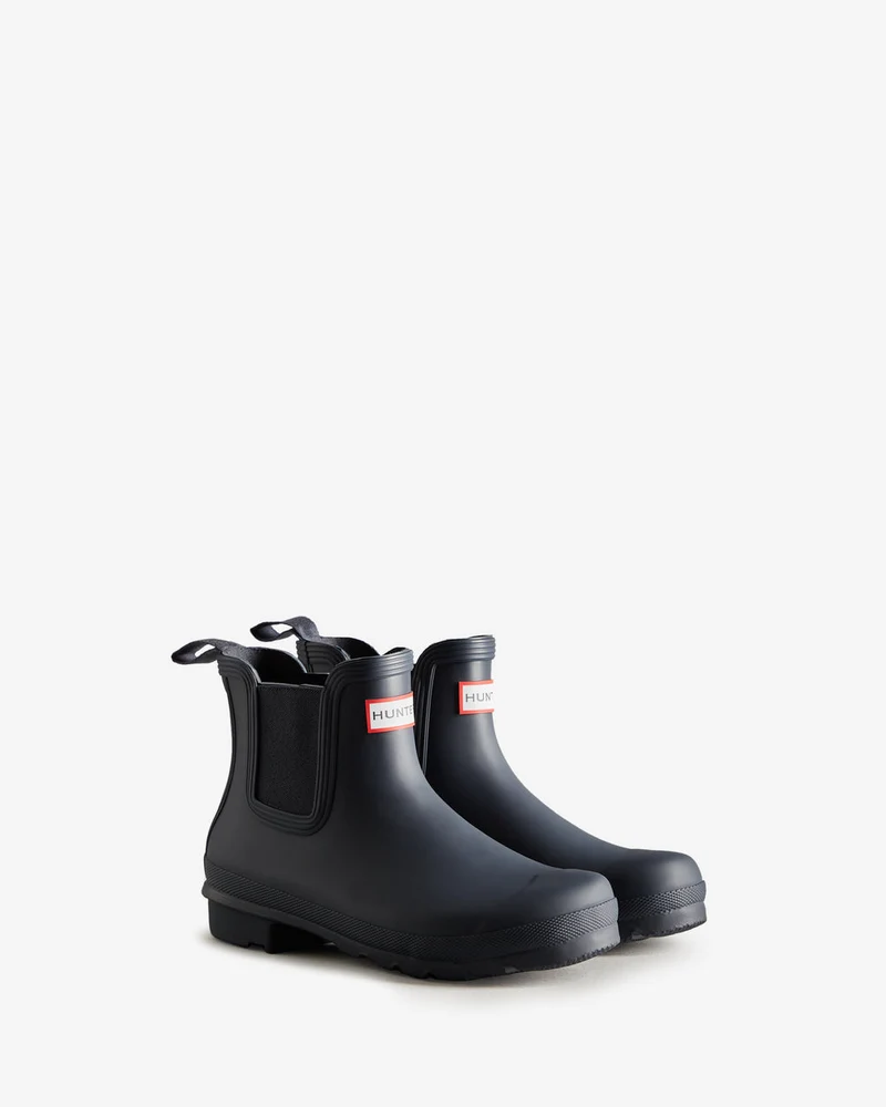Hunter Damen Original Chelsea Stiefel | Marineblau