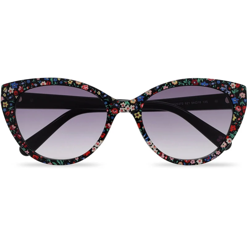 Cath Kidston Ingrid Sonnenbrille | Schwarz geblümt