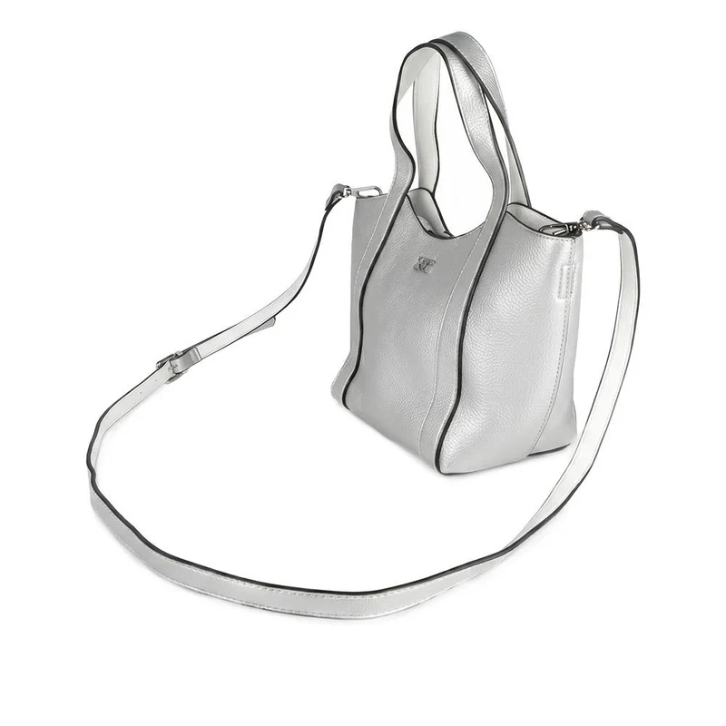 XTI Handbag With Removable Internal Zip Bag - XTI44001 / 330 465 - Silver