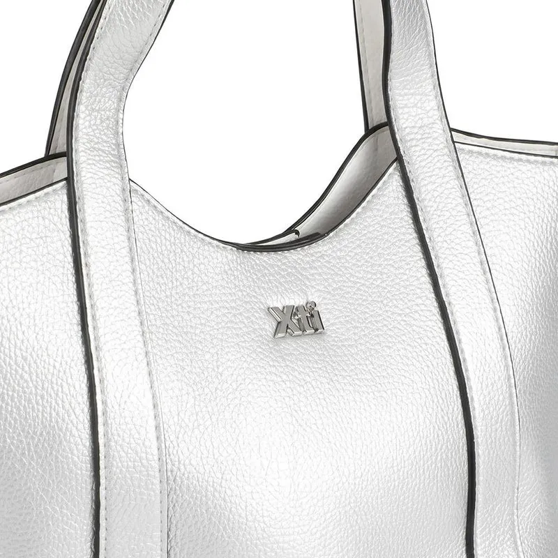 XTI Handbag With Removable Internal Zip Bag - XTI44001 / 330 465 - Silver