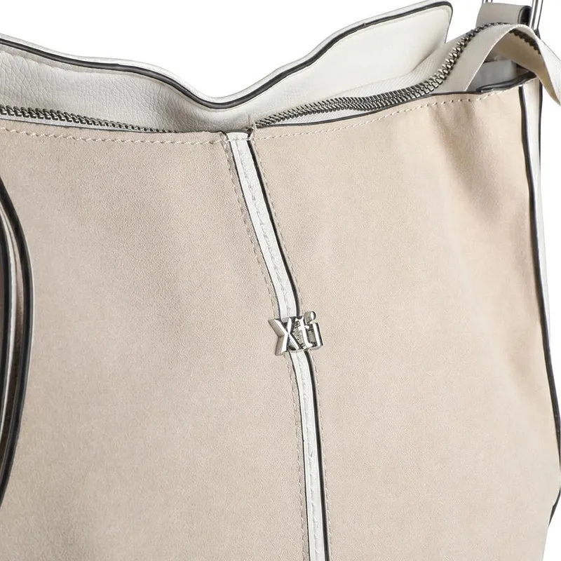 XTI Zip Close Shoulder Bag - XTI44000 / 330 464 - Beige