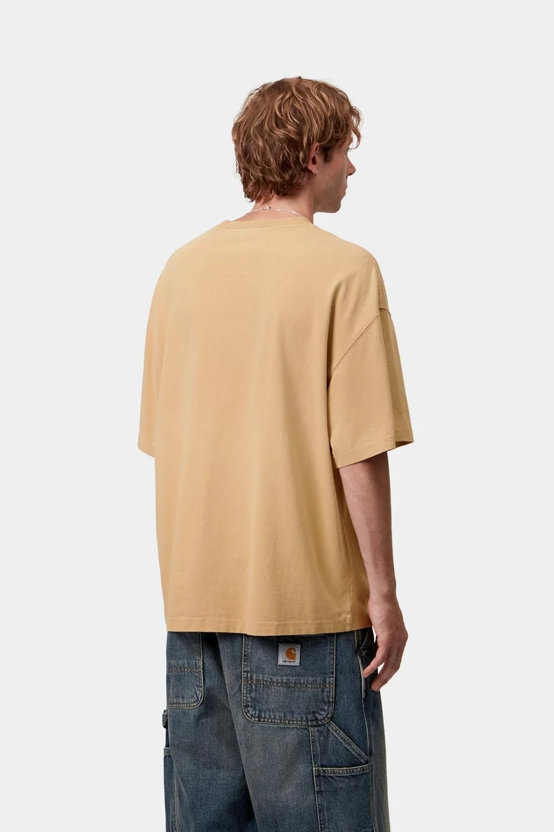 Carhartt WIP Herren Hudson Chalk Wash Pocket T-Shirt | Dusty Hamilton Brown