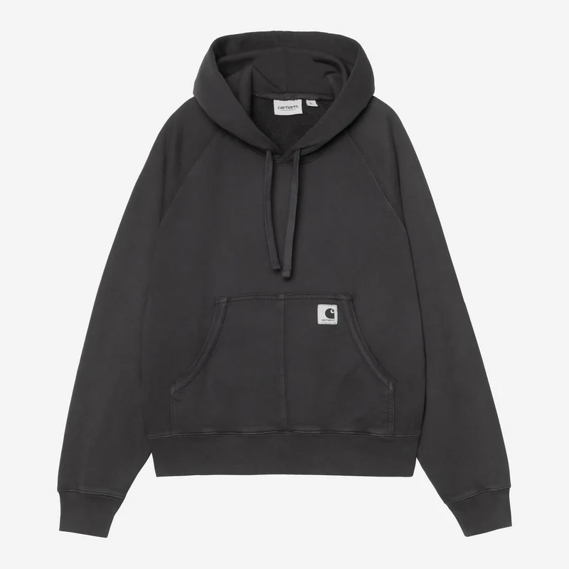 Carhartt WIP Hudson Chalk Wash Hoodie für Damen | Schwarz