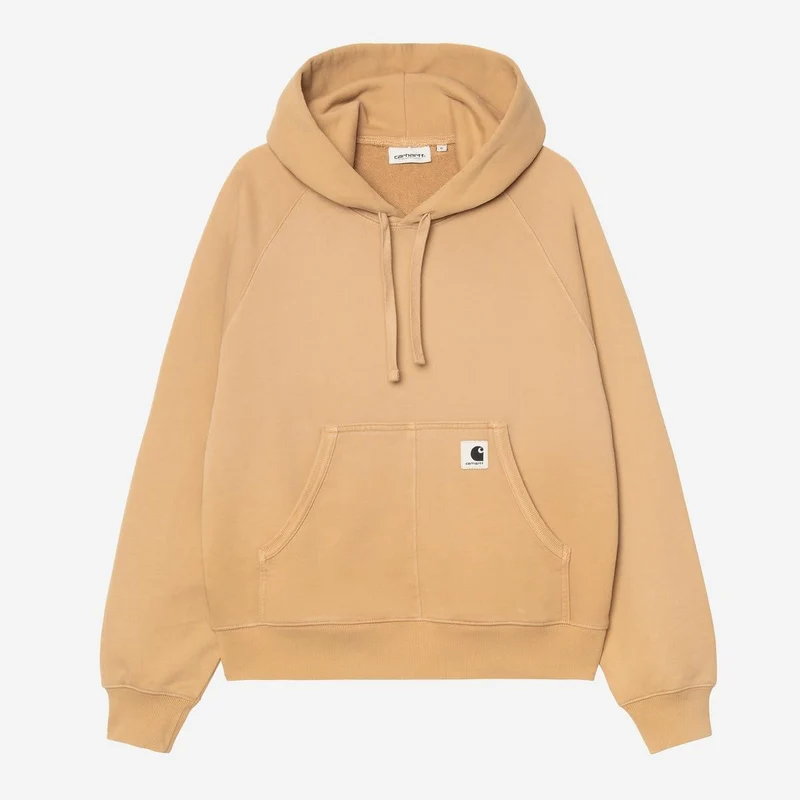 Carhartt WIP Hudson Chalk Wash Hoodie für Damen | Dusty Hamilton Brown