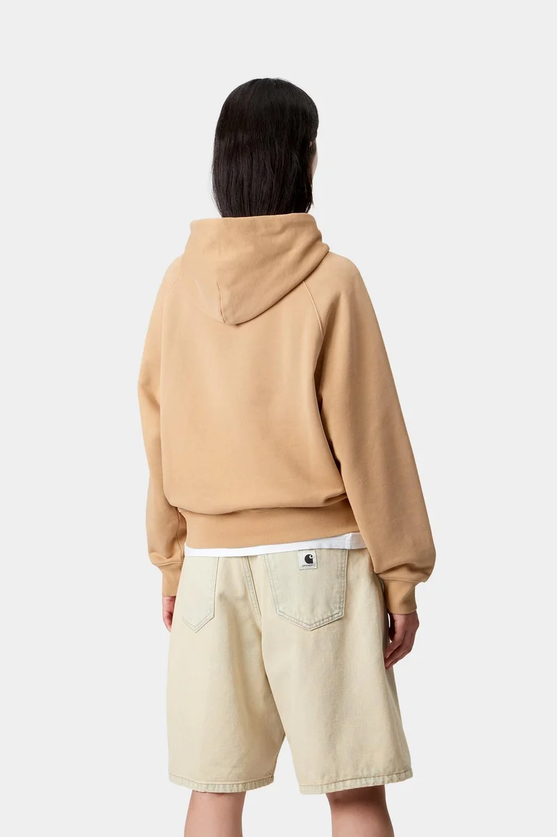 Carhartt WIP Hudson Chalk Wash Hoodie für Damen | Dusty Hamilton Brown