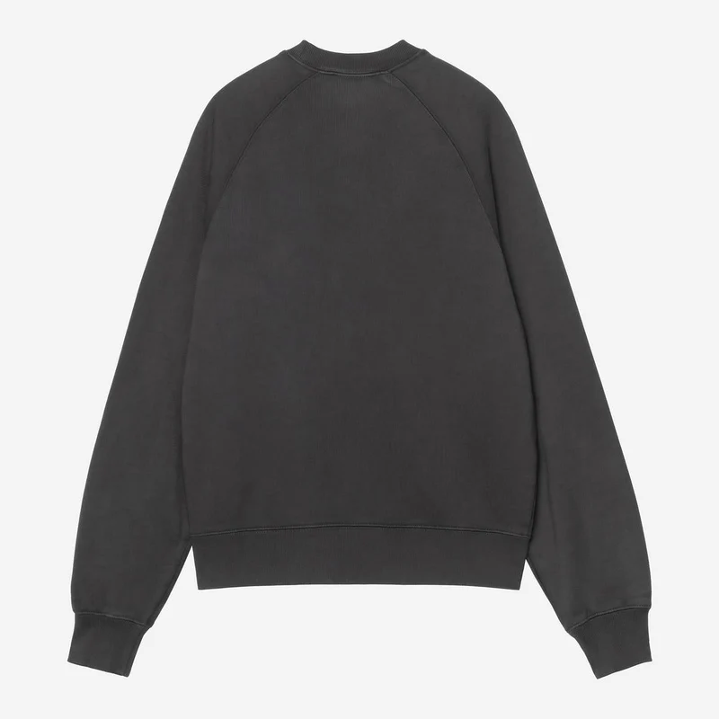 Carhartt WIP Hudson Chalk Wash Sweat Top für Damen | Schwarz