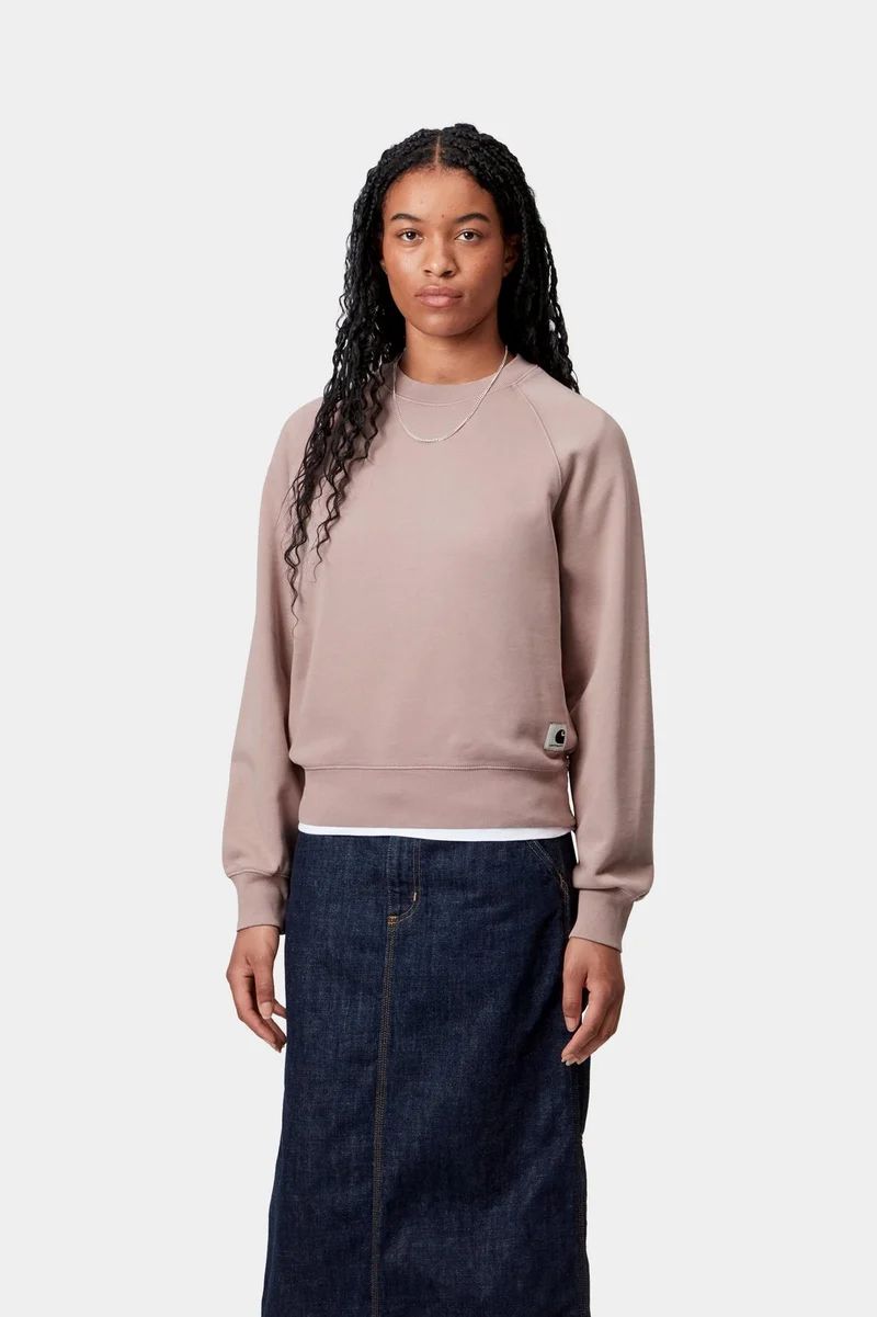 Carhartt WIP Damen Hudson Chalk Wash Sweat Top | Daphne