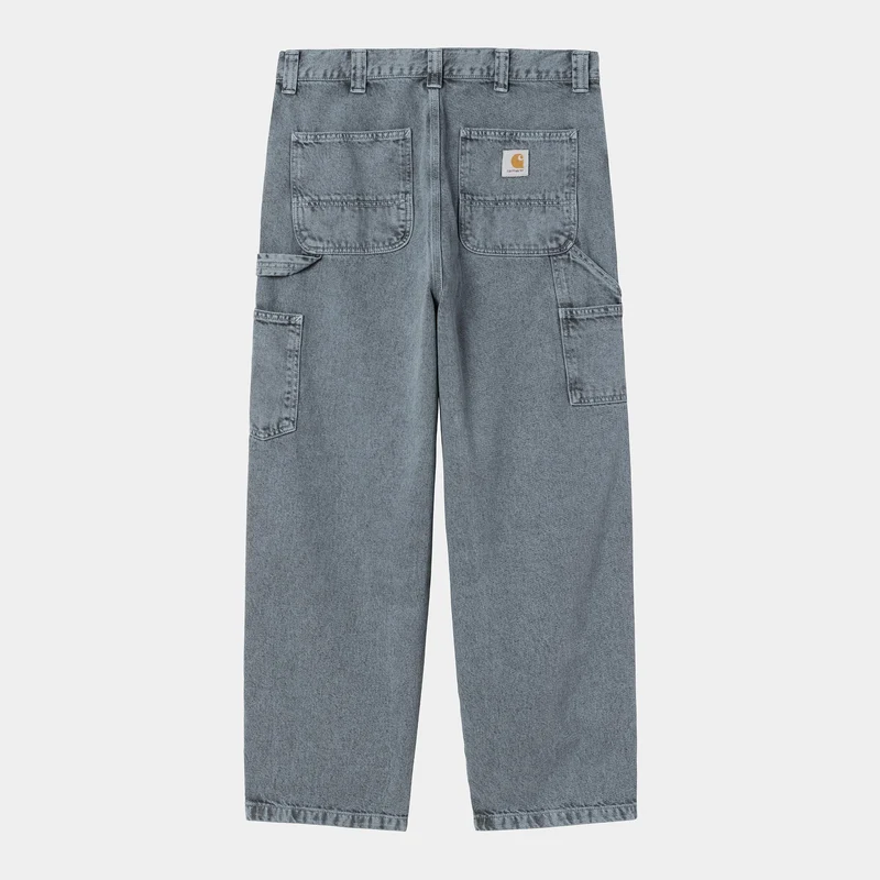 Carhartt WIP Herren OG Single Knee Jeanshose | Schwarz / Blau Nebel Stückgefärbt