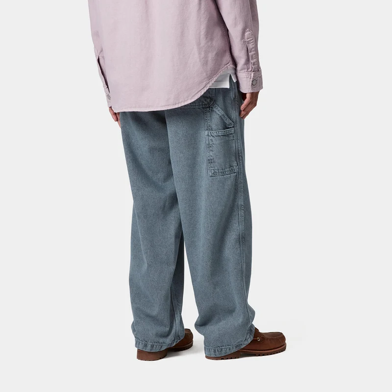 Carhartt WIP Herren OG Single Knee Jeanshose | Schwarz / Blau Nebel Stückgefärbt