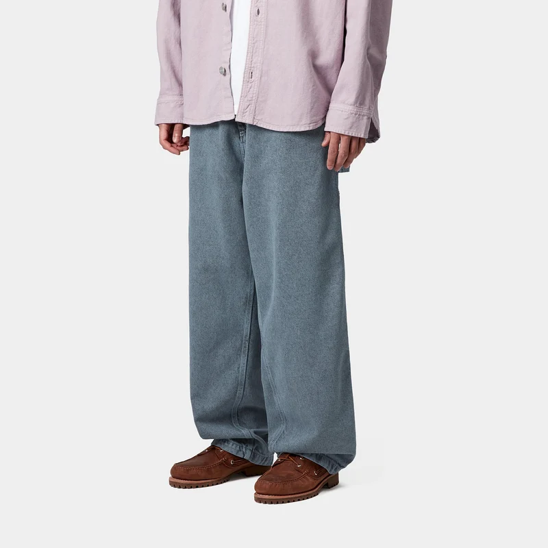 Carhartt WIP Herren OG Single Knee Jeanshose | Schwarz / Blau Nebel Stückgefärbt